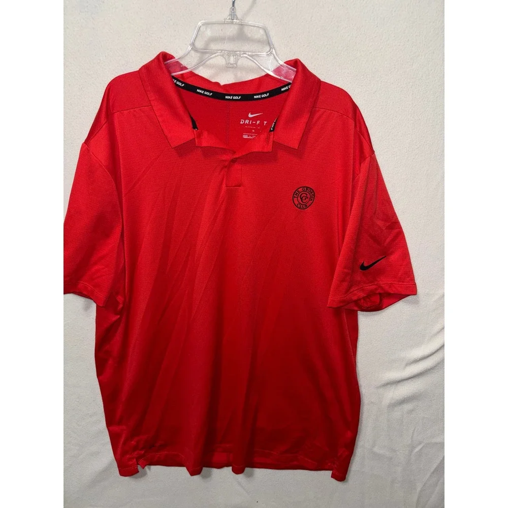 Lot of 3 Nike Golf Dri-FIT Polo Shirts Mens XL Orange‎ Red Gray Short Sleeve